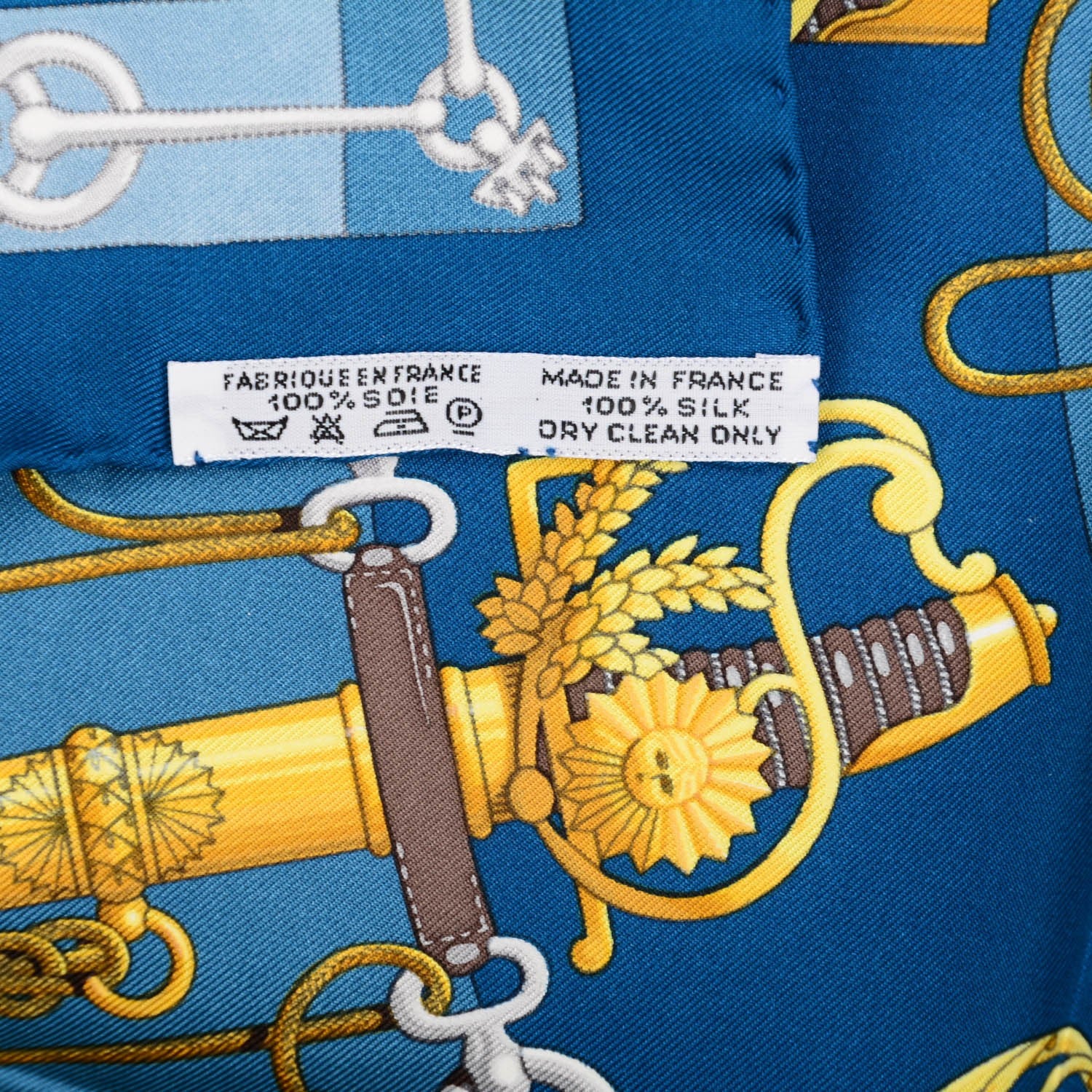Hermes Silk Cliquetis Pocket Square Scarf 5 of 5