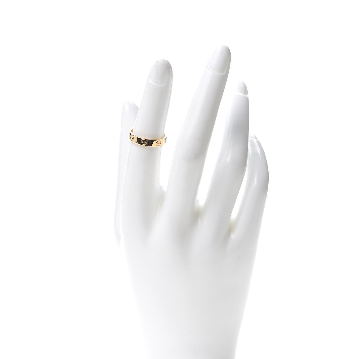 18K Yellow Gold 3.5mm LOVE Wedding Band Ring 50 5.25