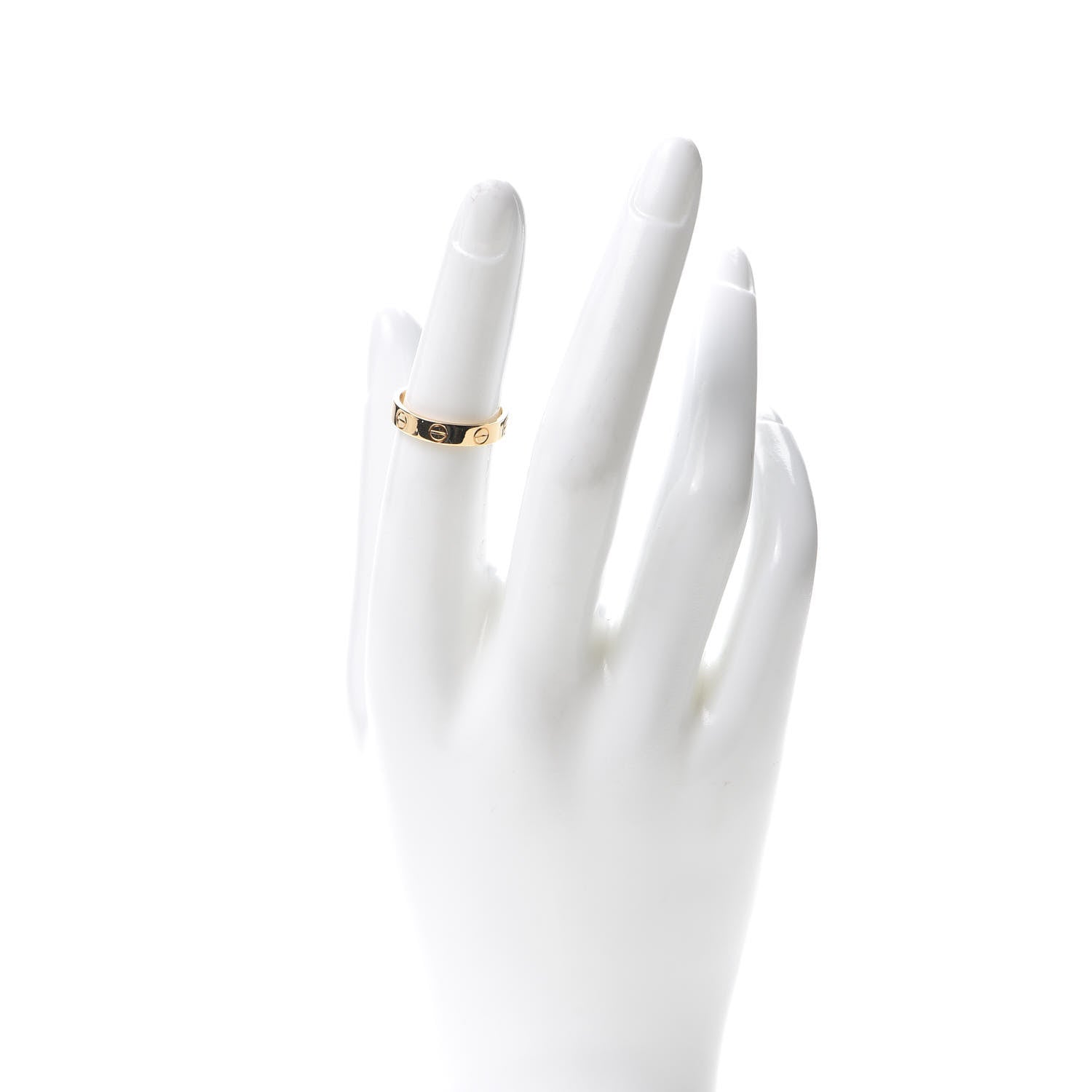 Cartier 18K Yellow Gold 3.5mm LOVE Wedding Band Ring 50 5.25 2 of 4