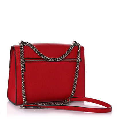Louis Vuitton Soft Calfskin Mylockme Chain Bag BB Rubis 3 of 9