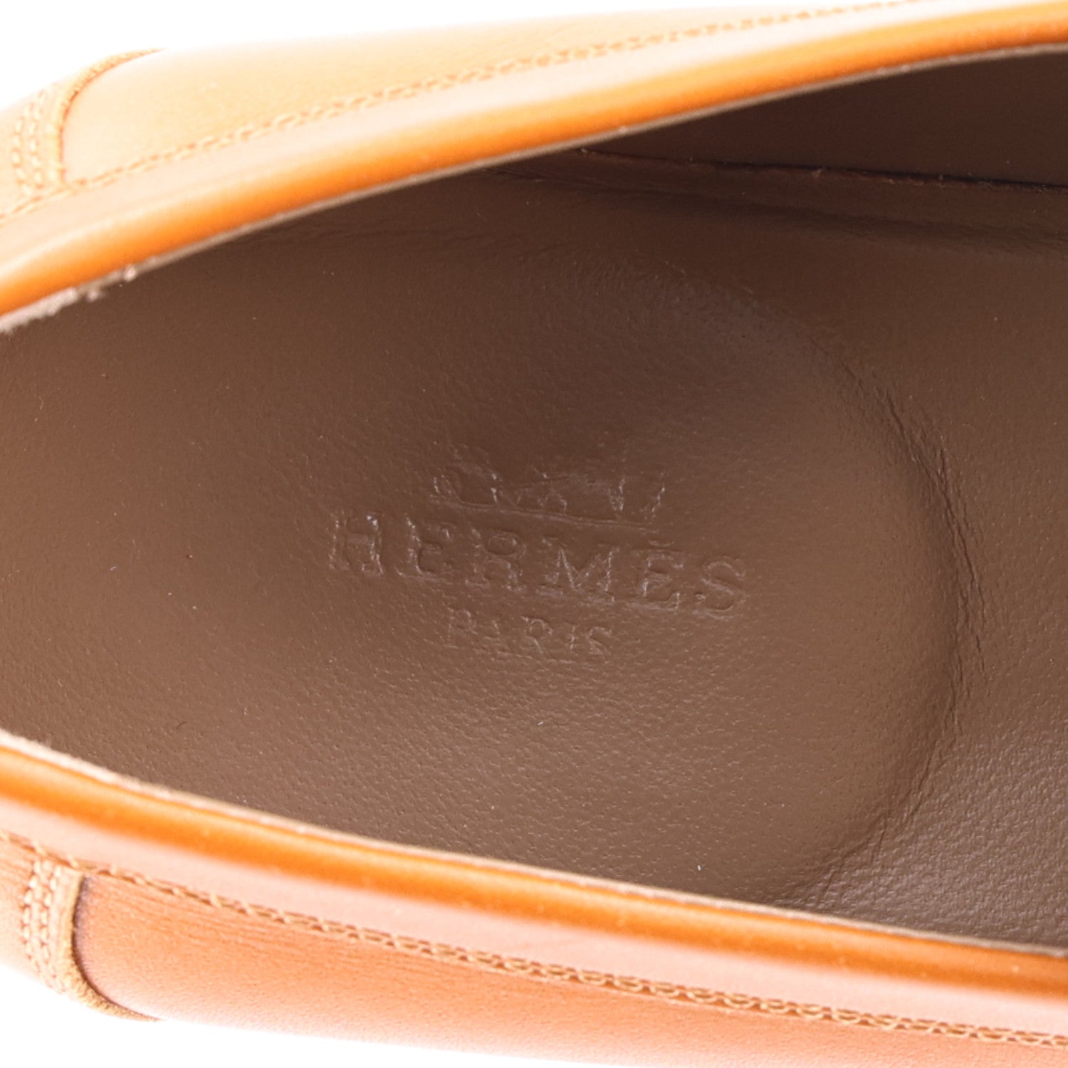 Hermes Calfskin Womens Destin Loafer 36 Naturel 9 of 11