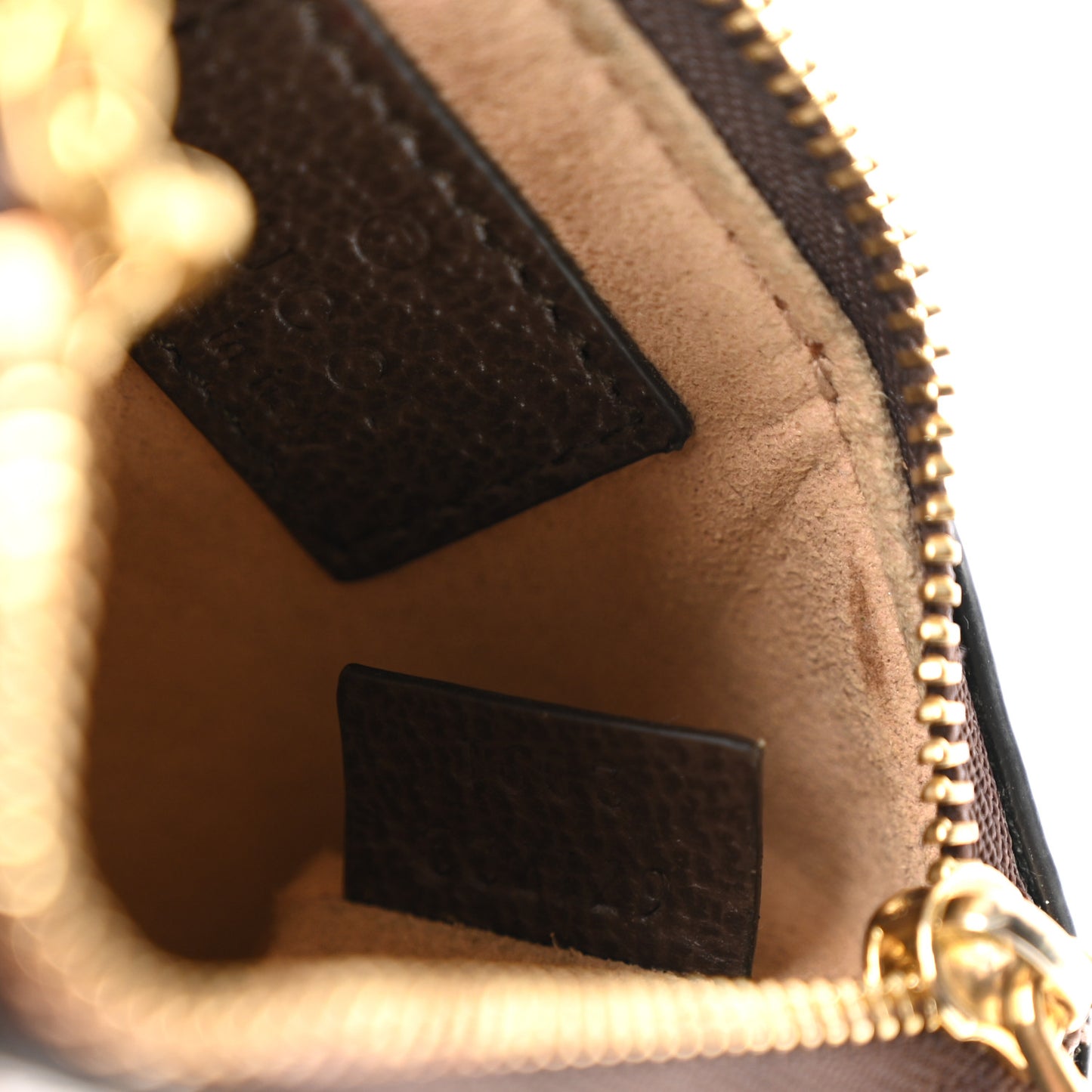 GG Supreme Monogram Web Ophidia Key Case  Beige New Acero