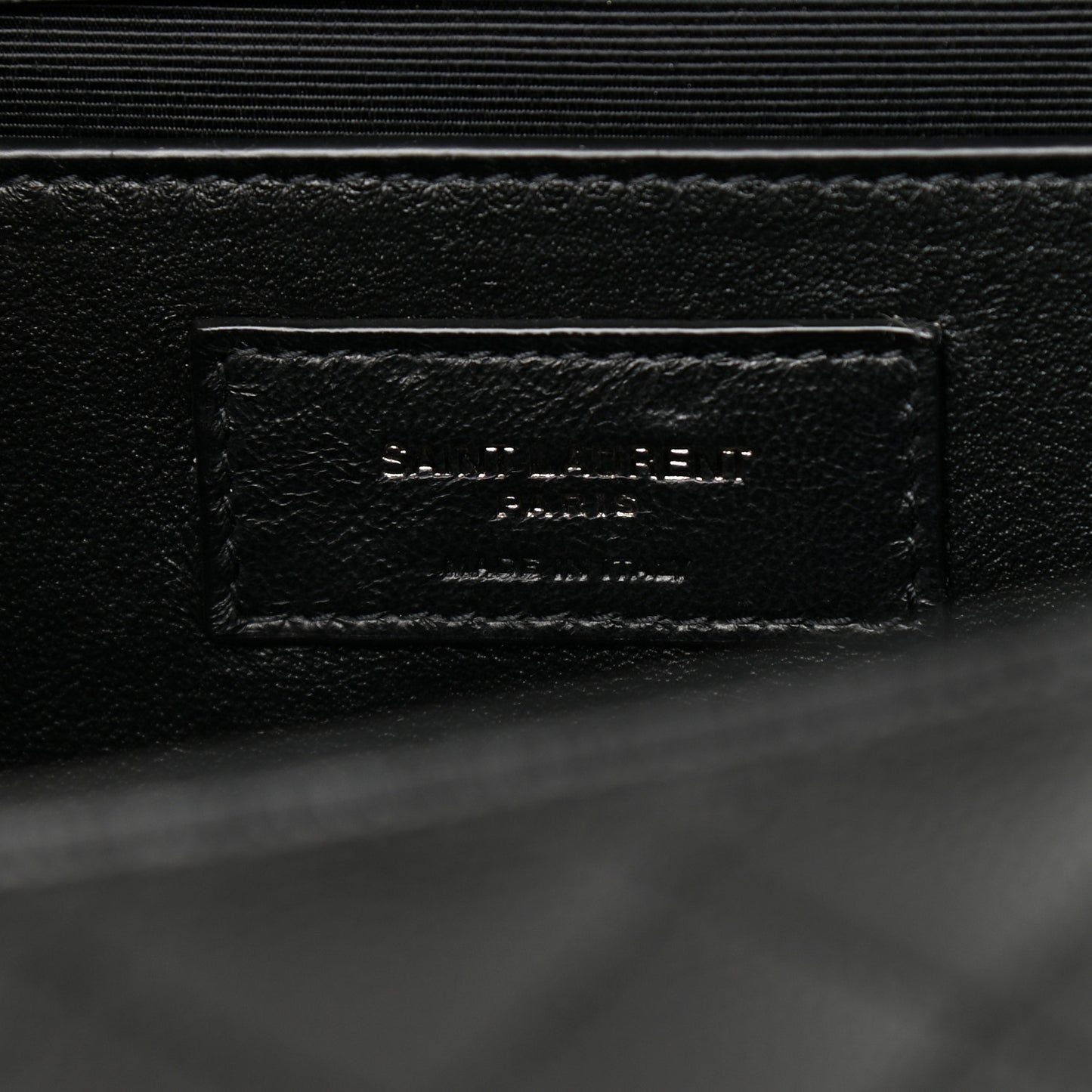 Grain De Poudre Textured Mixed Matelasse Triquilt Medium Monogram Satchel Black