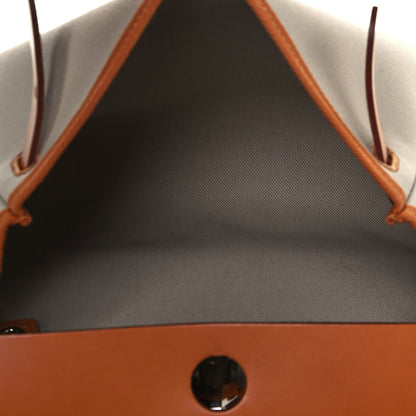 Hermes Vache Hunter Criss Viking Herbag Zip Retourne 31 PM Ecru Beige Naturel 6 of 12