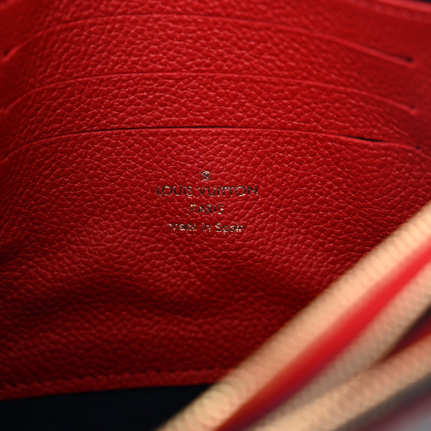 Empreinte Double Zip Pochette Marine Rouge