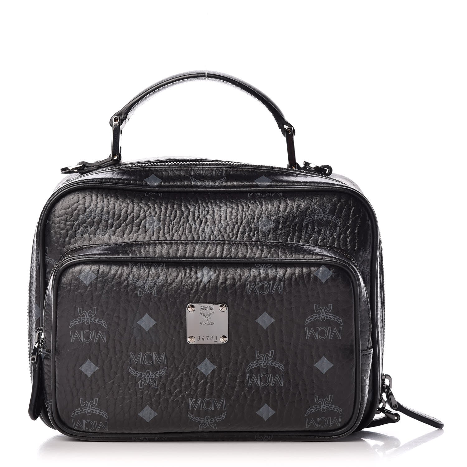 MCM Visetos Toiletry Case Black 1 of 9