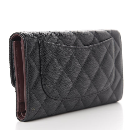 Chanel Caviar Quilted Large Flap Wallet Black 3 of 13