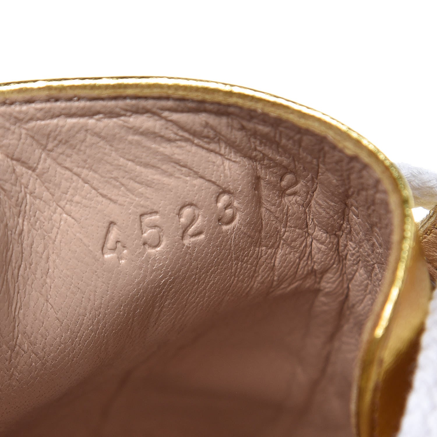 Gucci Metallic Nappa Peggy Platform Sneakers 36.5 Oro Vecchio 7 of 10