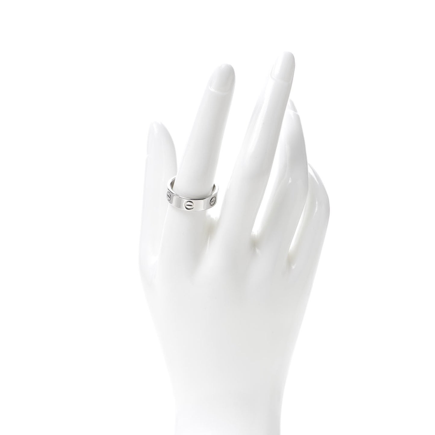 18K White Gold 5.5mm LOVE Ring 59 8.75