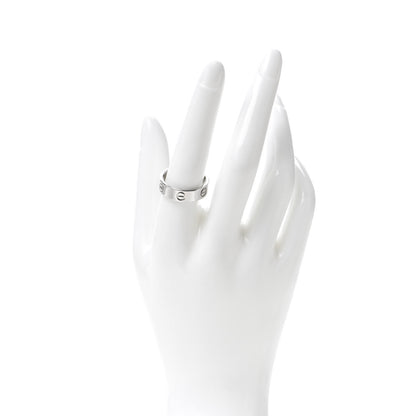 Cartier 18K White Gold 5.5mm LOVE Ring 59 8.75 2 of 4