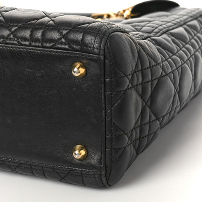 Christian Dior Lambskin Cannage Large Lady Dior Black 7 of 8
