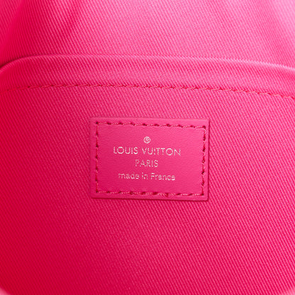 Louis Vuitton Monogram Macassar Pochette Voyage MM Fuchsia 6 of 10