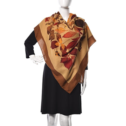 Hermes Cashmere Silk Tourbillons 140 Scarf 2 of 6