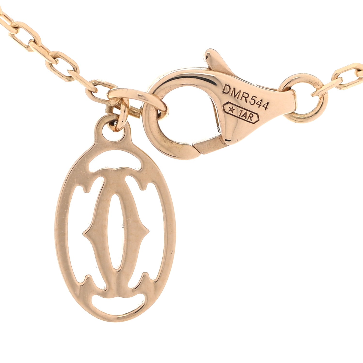Cartier 18K Yellow Gold Diamond LM D'Amour Pendant Necklace 5 of 5