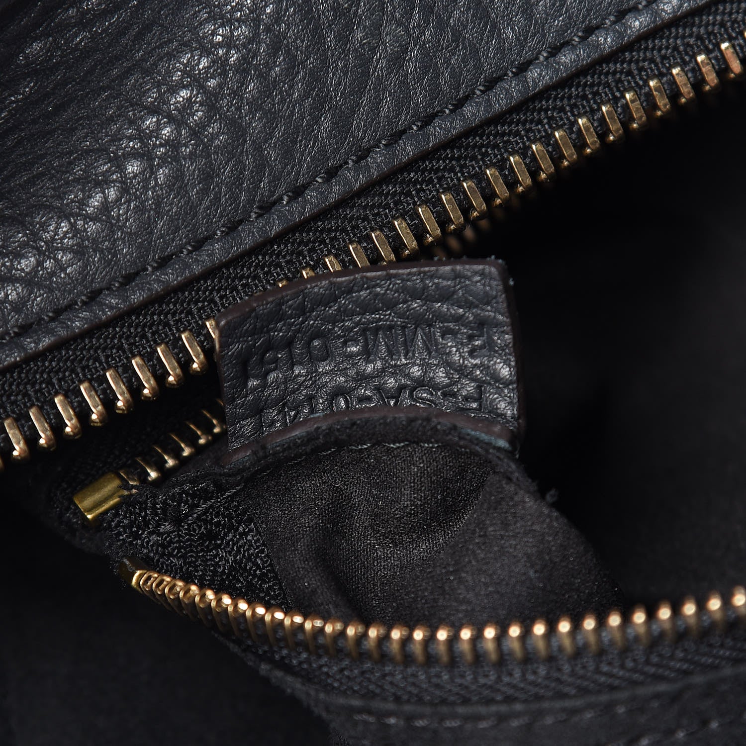 Celine Drummed Calfskin Mini Luggage Anthracite 8 of 18
