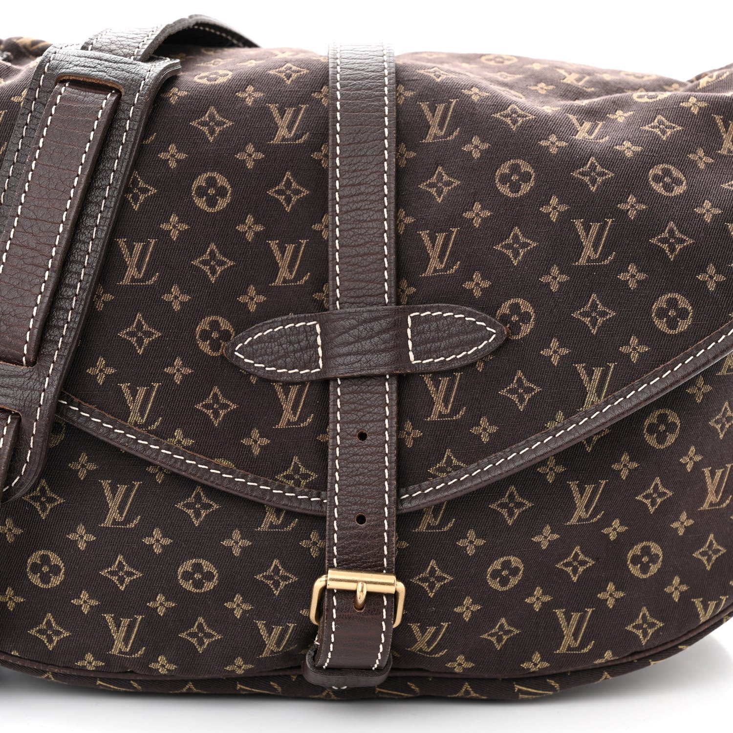 Louis Vuitton Monogram Mini Lin Saumur Ebene 8 of 10