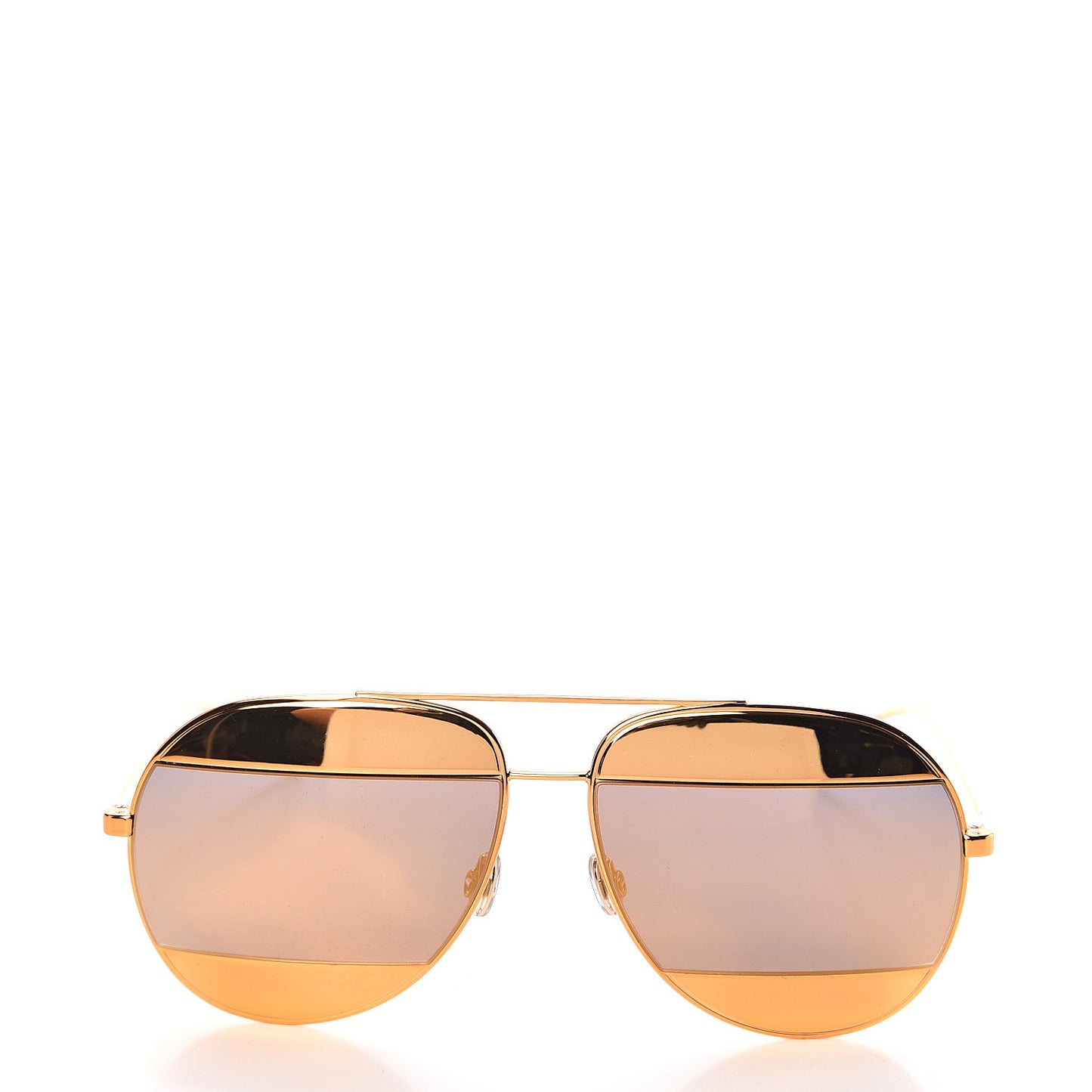 Split 1 Aviator Sunglasses Gold