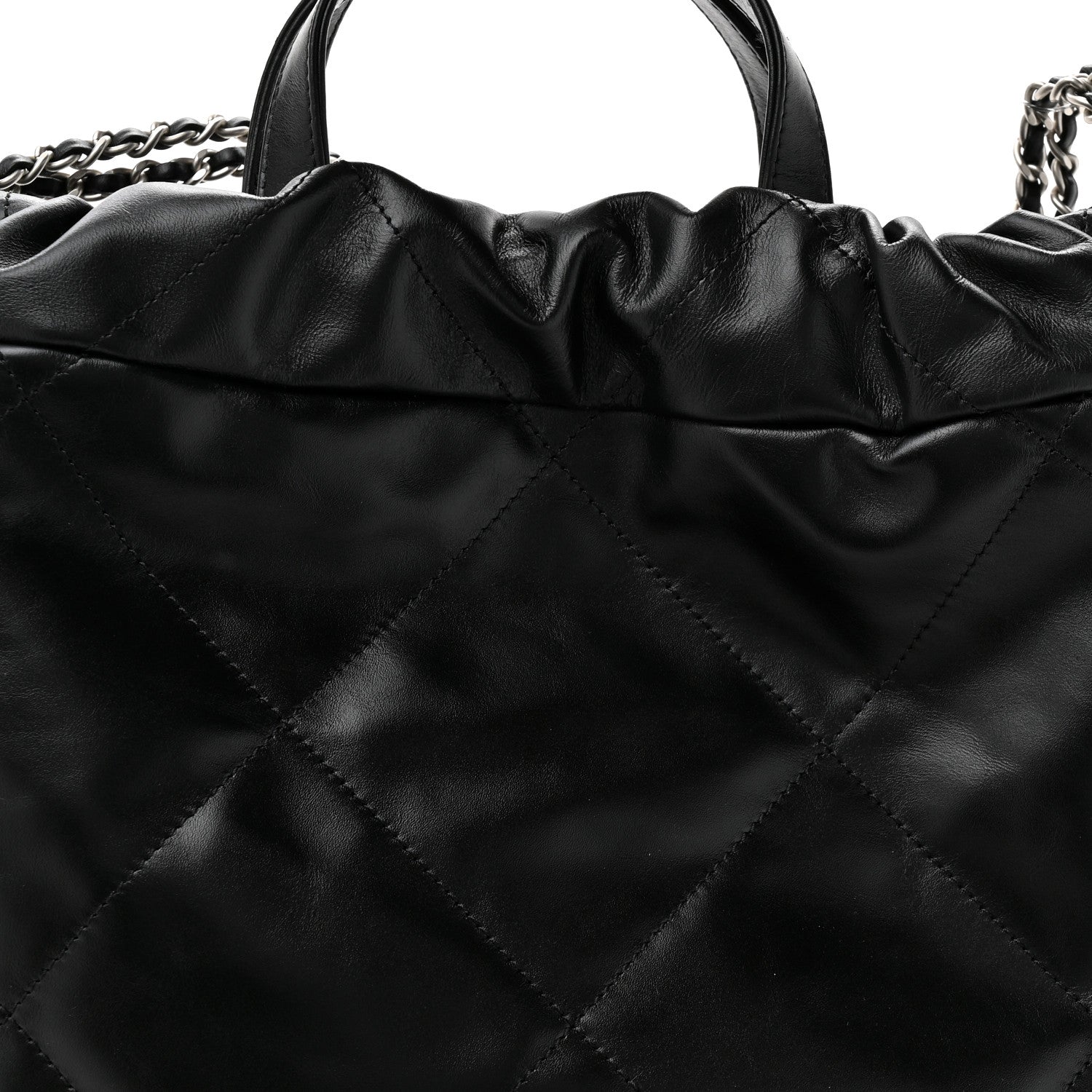 Chanel Shiny Calfskin Quilted Chanel 22 Backpack Black 8 of 10