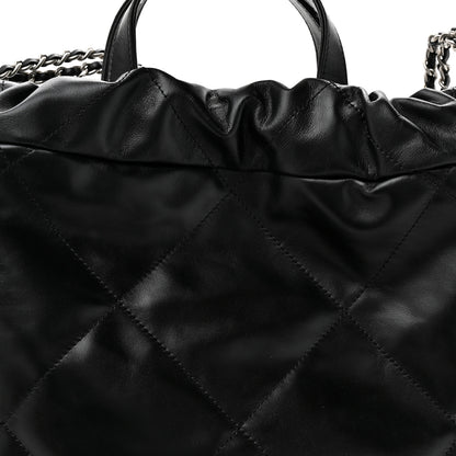 Chanel Shiny Calfskin Quilted Chanel 22 Backpack Black 8 of 10