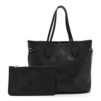 Louis Vuitton Empreinte Monogram Giant Neverfull MM Black 3 of 11