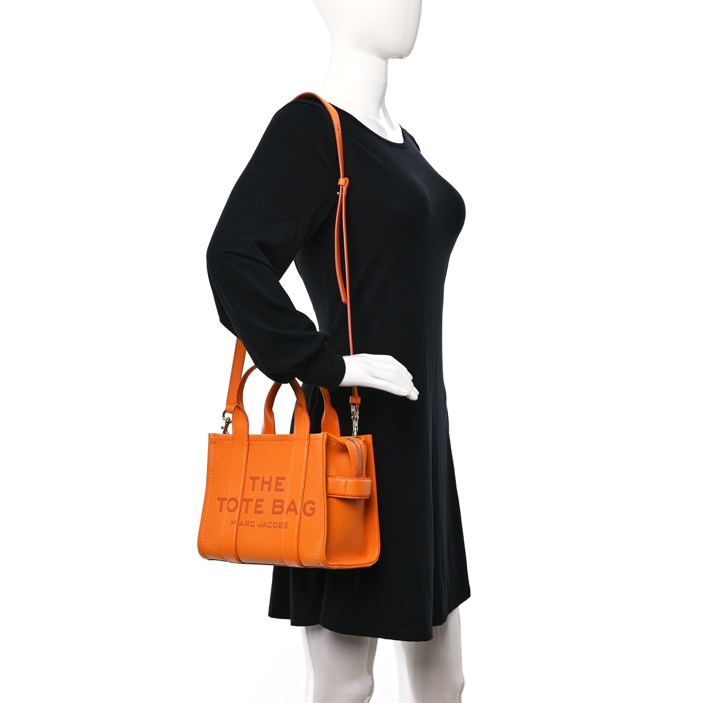 Grained Calfskin Mini The Tote Bag Artisan Gold