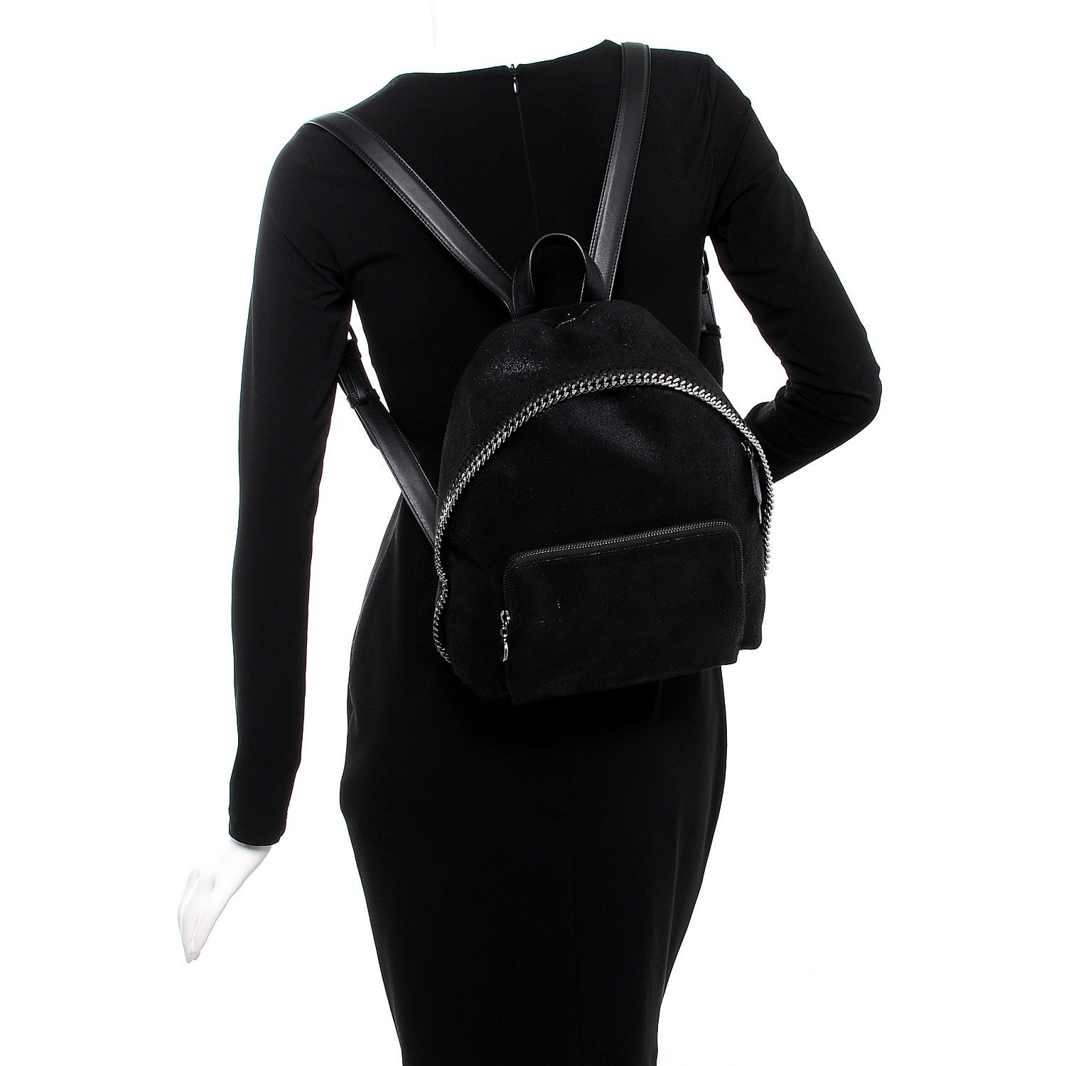 Stella McCartney Shaggy Deer Falabella Backpack Black 2 of 8