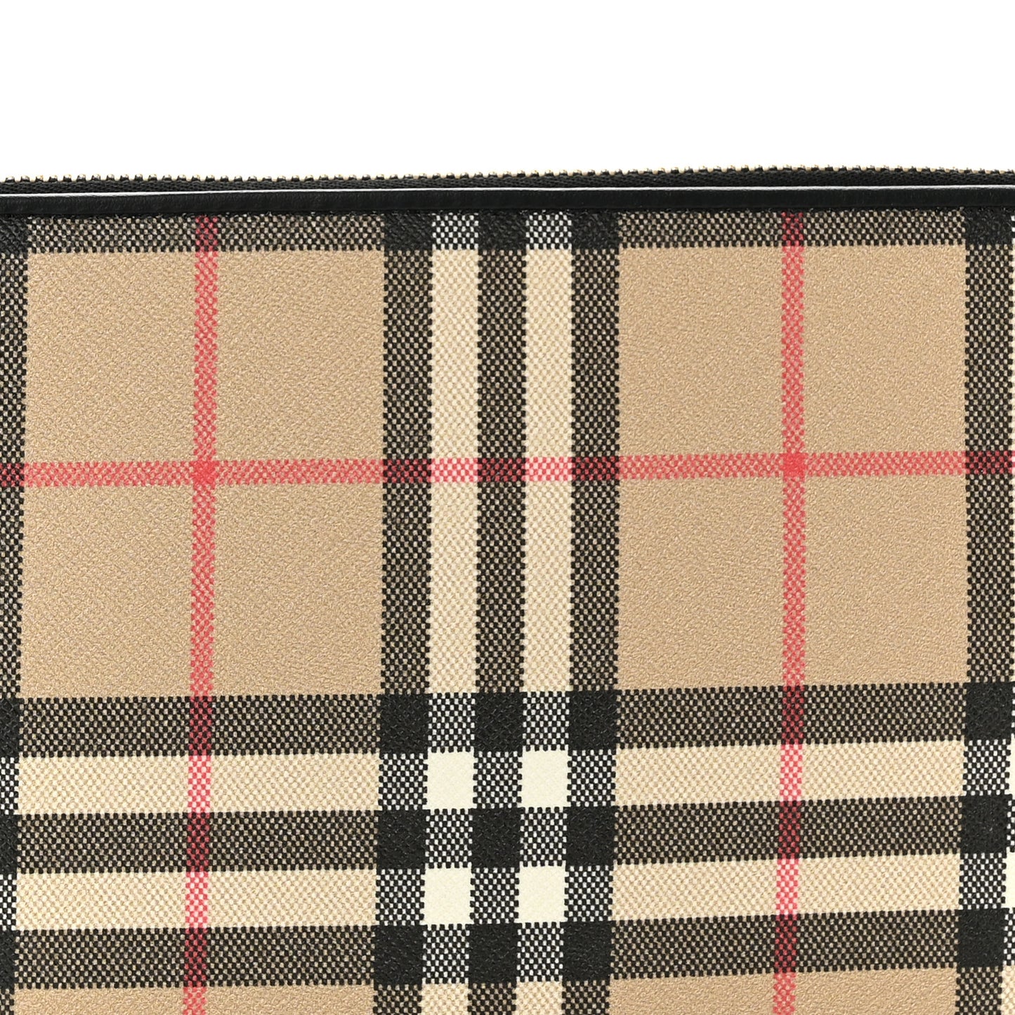 Vintage Check Calfskin Olympia Slim Pouch Archive Beige