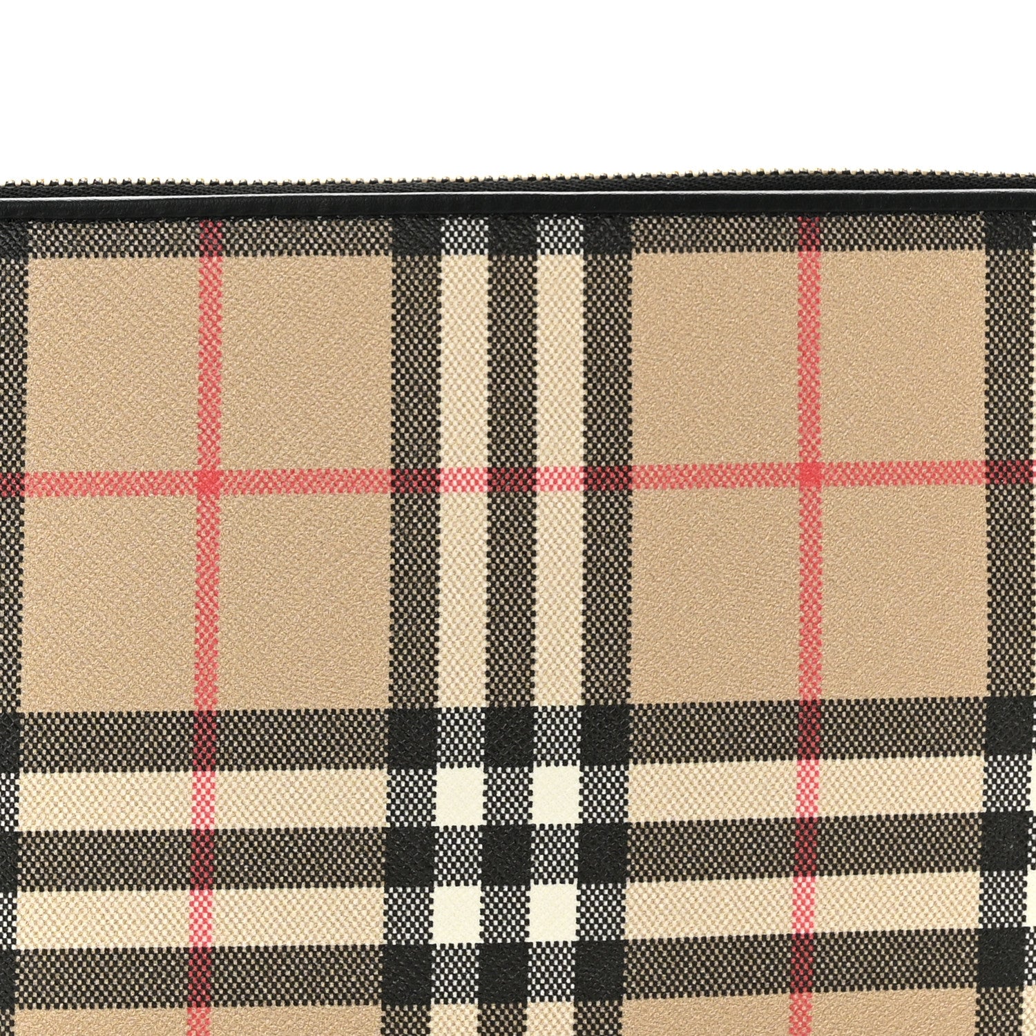 Burberry Vintage Check Calfskin Olympia Slim Pouch Archive Beige 6 of 8