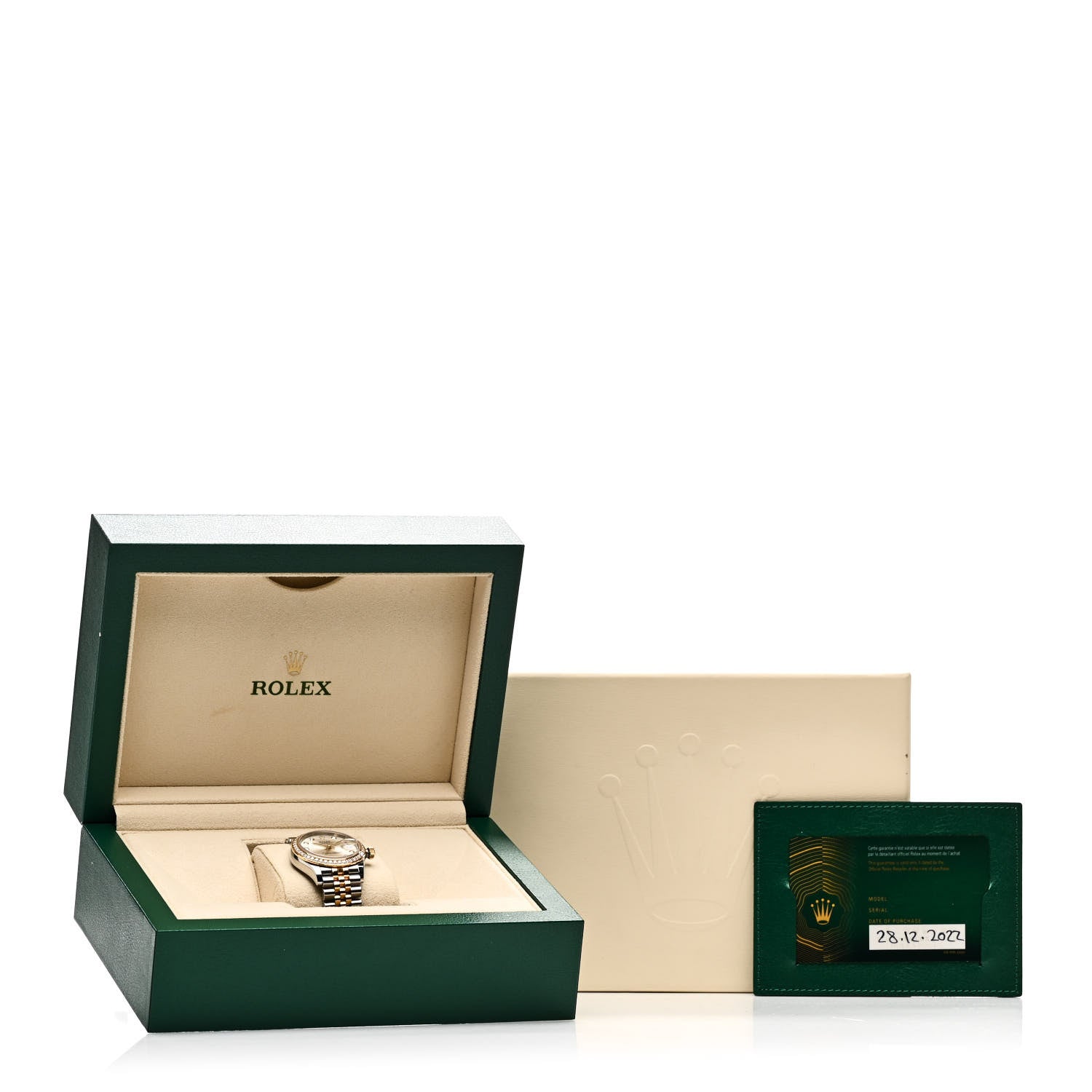 Rolex Stainless Steel 18K Yellow Gold Diamond Bezel 31mm Oyster Perpetual Datejust Watch Silver 278383RBR 5 of 5