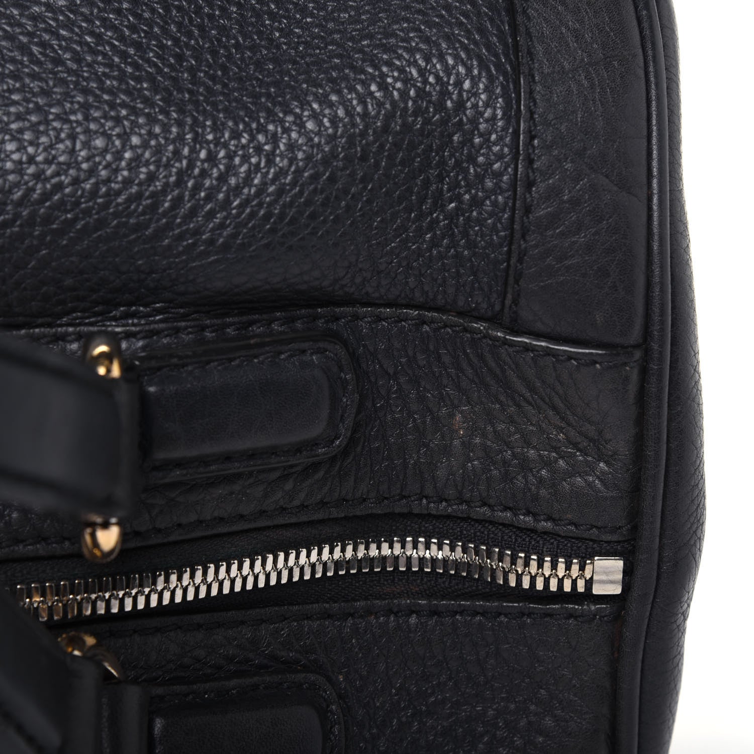 Gucci Pebbled Calfskin Medium Soho Boston Black 30 of 33