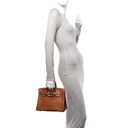 Hermes Natural Barenia Faubourg Birkin 25 Fauve 2 of 12