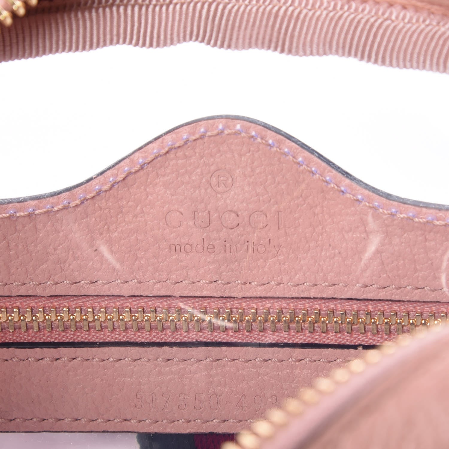 Gucci Vinyl Web Mini Ophidia Transparent Shoulder Bag Perfect Pink 8 of 9