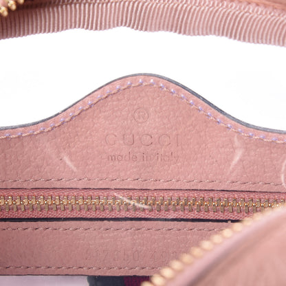 Gucci Vinyl Web Mini Ophidia Transparent Shoulder Bag Perfect Pink 8 of 9