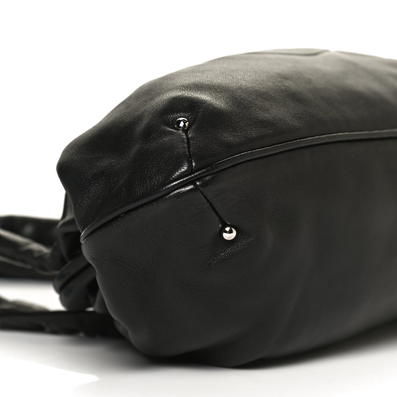 Chanel Lambskin Kiss Lock Frame Bag Black 10 of 10