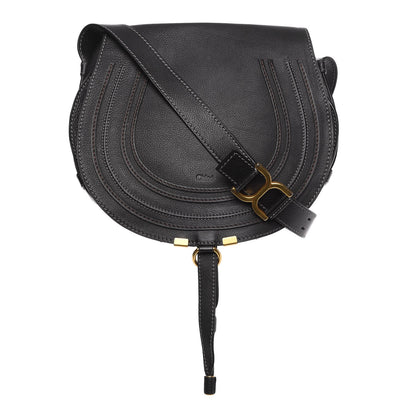 Chloe Calfskin Medium Marcie Round Crossbody Bag Black 1 of 8