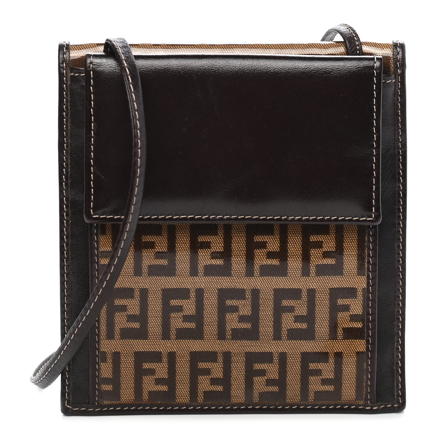 Fendi Vynyl Zucchino Crossbody Wallet 1 of 11
