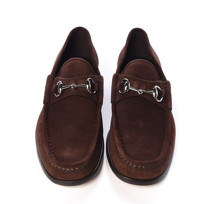 Gucci Suede Mens 1953 Horsebit Loafers 7.5 Brown 5 of 10