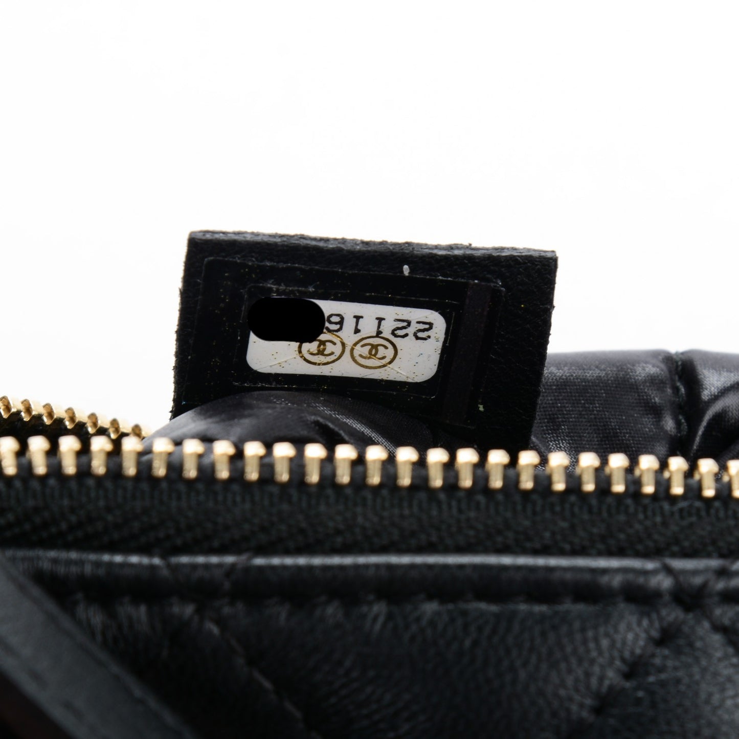 Lambskin Quilted Coin Purse Black