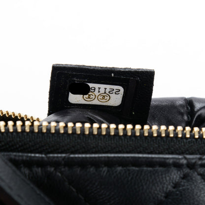 Chanel Lambskin Quilted Coin Purse Black 7 of 7