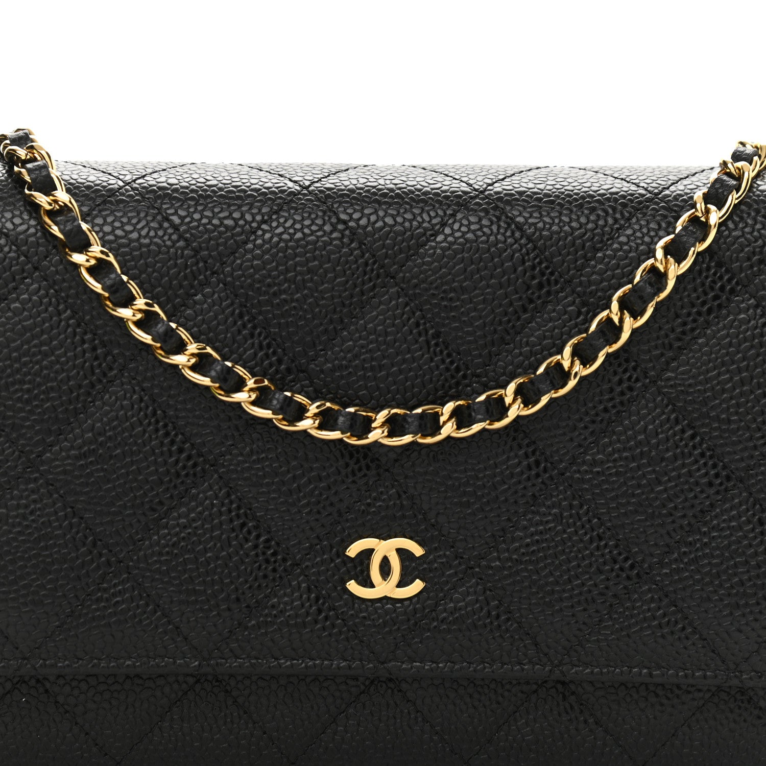 Chanel Caviar Quilted Wallet On Chain WOC Black 9 of 11