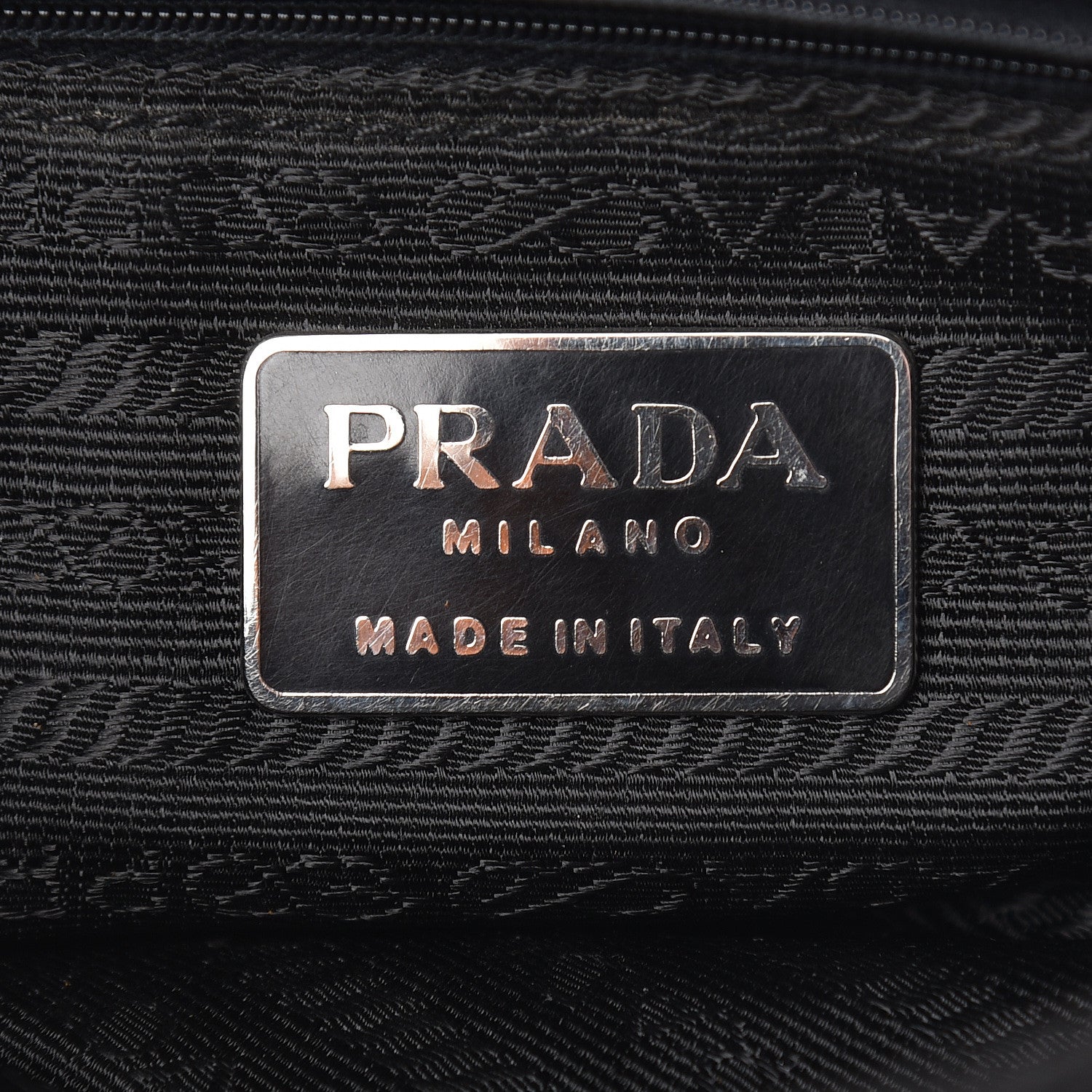 Prada Tessuto Nylon Beaded Bag Black 6 of 14