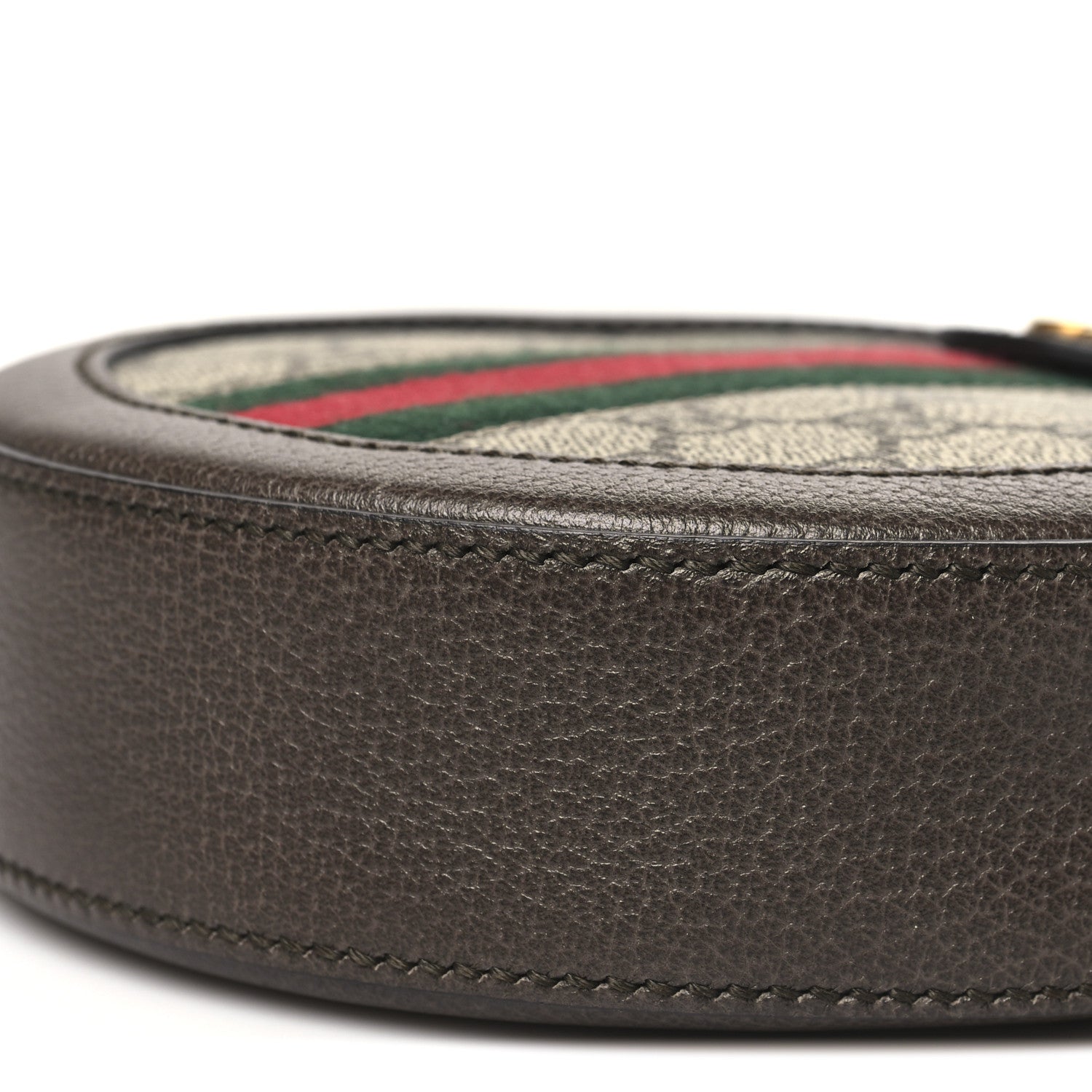 Gucci GG Supreme Monogram Web Mini Ophidia Round Shoulder Bag Brown 10 of 10