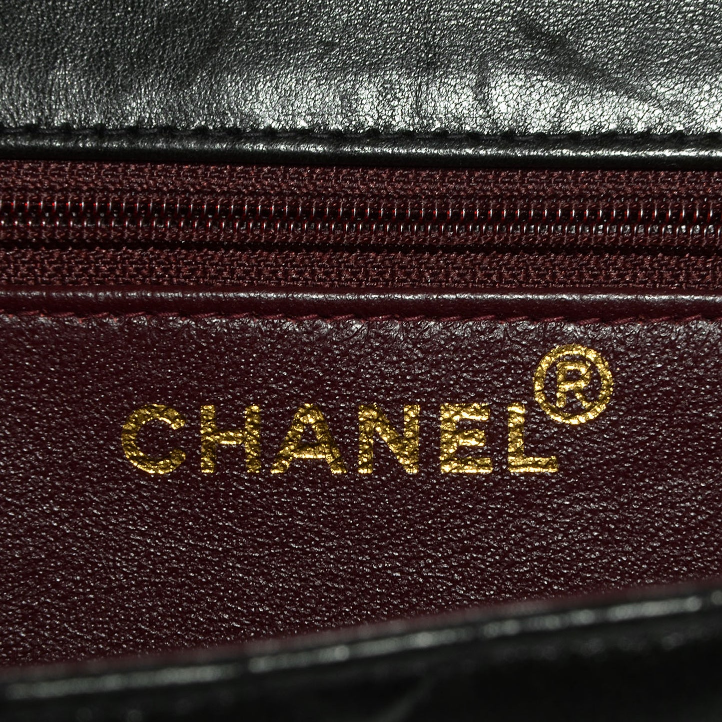Lambskin Medium Single Flap Black