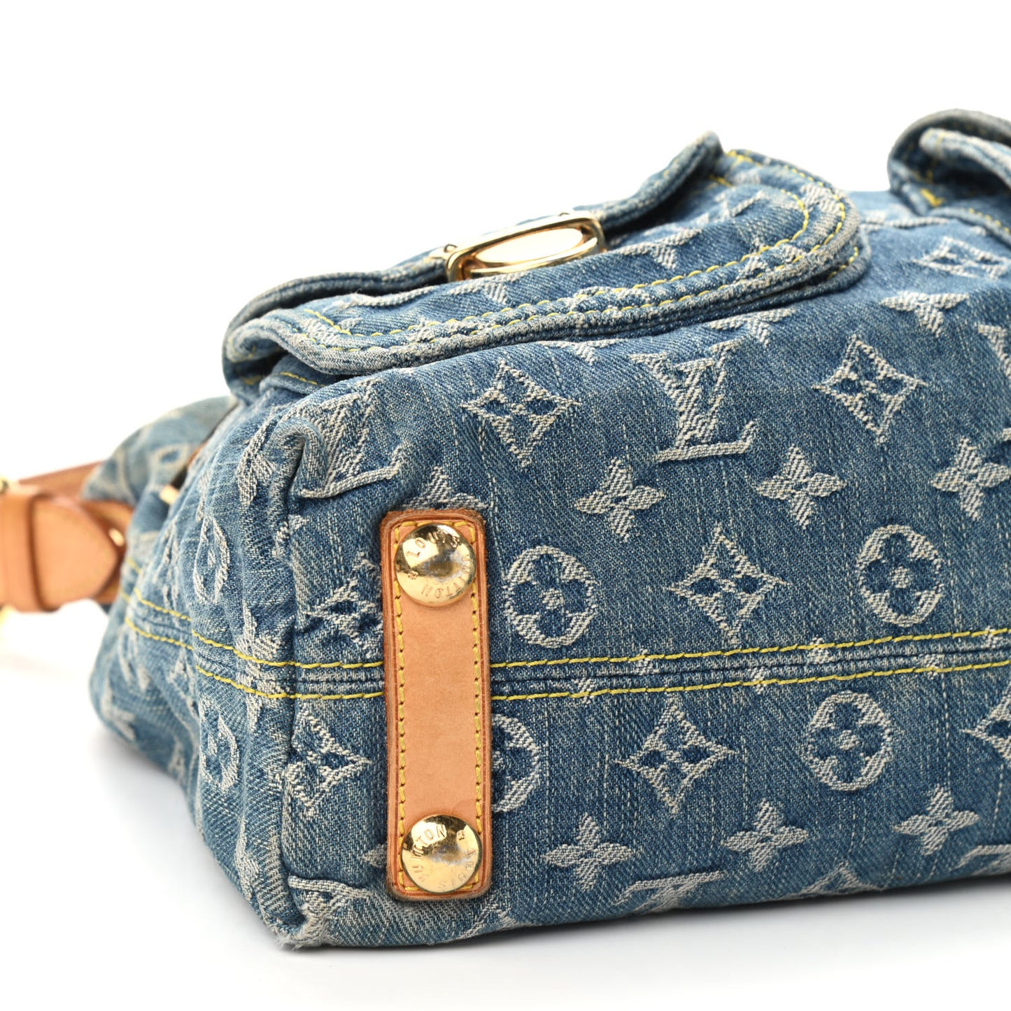 Monogram Denim Baggy PM Blue