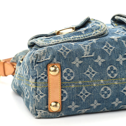 Louis Vuitton Monogram Denim Baggy PM Blue 7 of 11