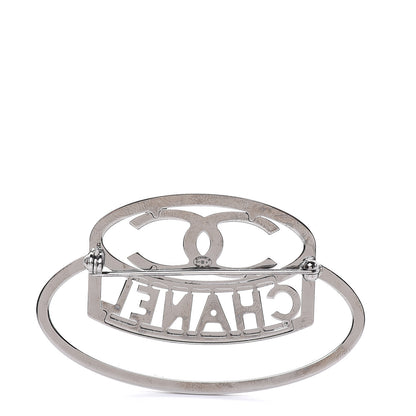 Chanel Ruthenium Strass Crystal Hat Brooch Pale Yellow 3 of 5