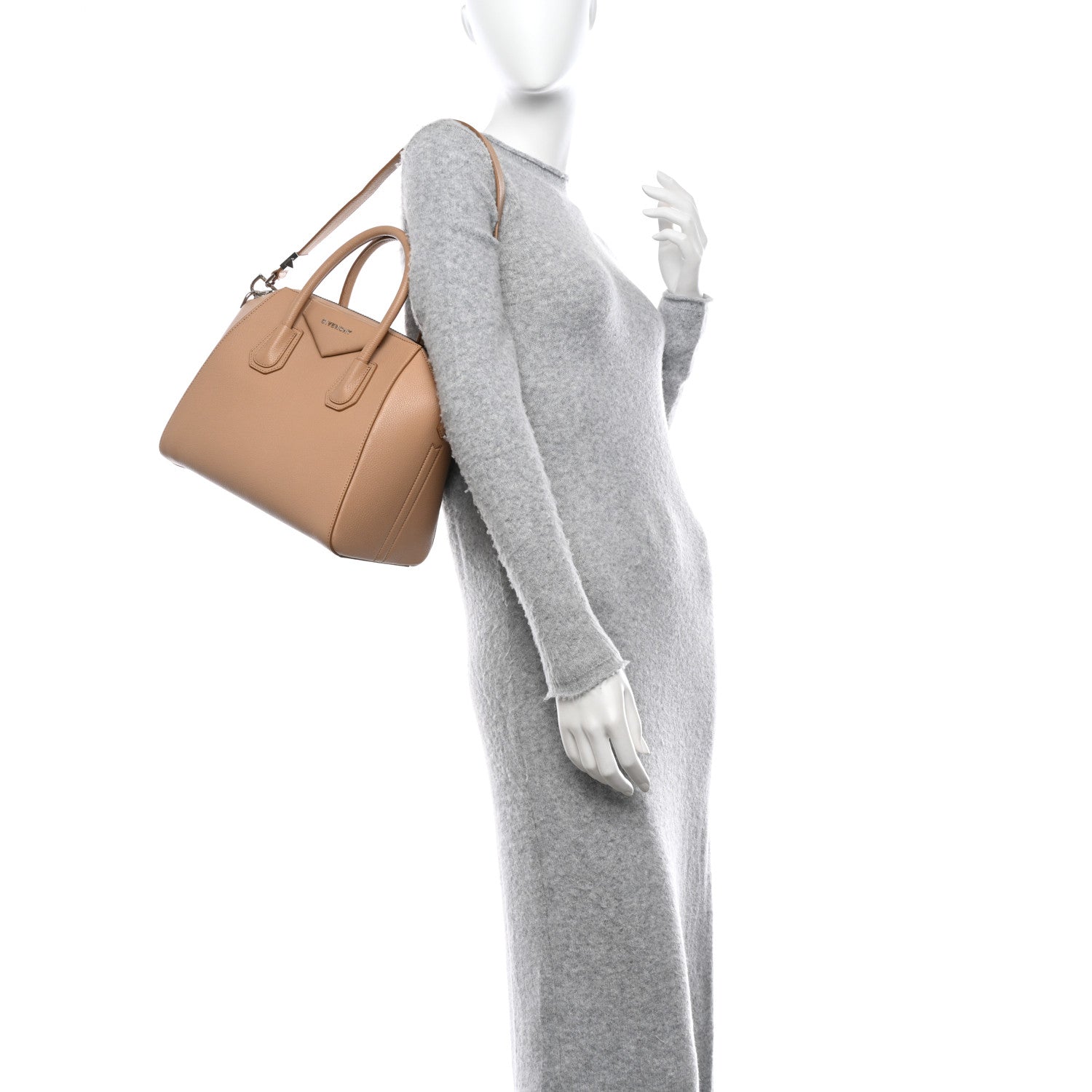 Givenchy Sugar Goatskin Small Antigona Nude 2 of 10