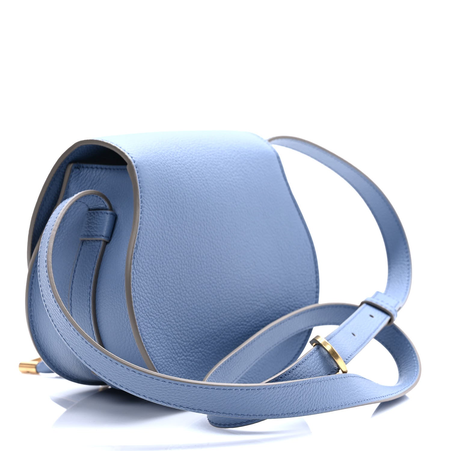Chloe Grained Calfskin Small Marcie Saddle Bag Shady Cobalt 2 of 8