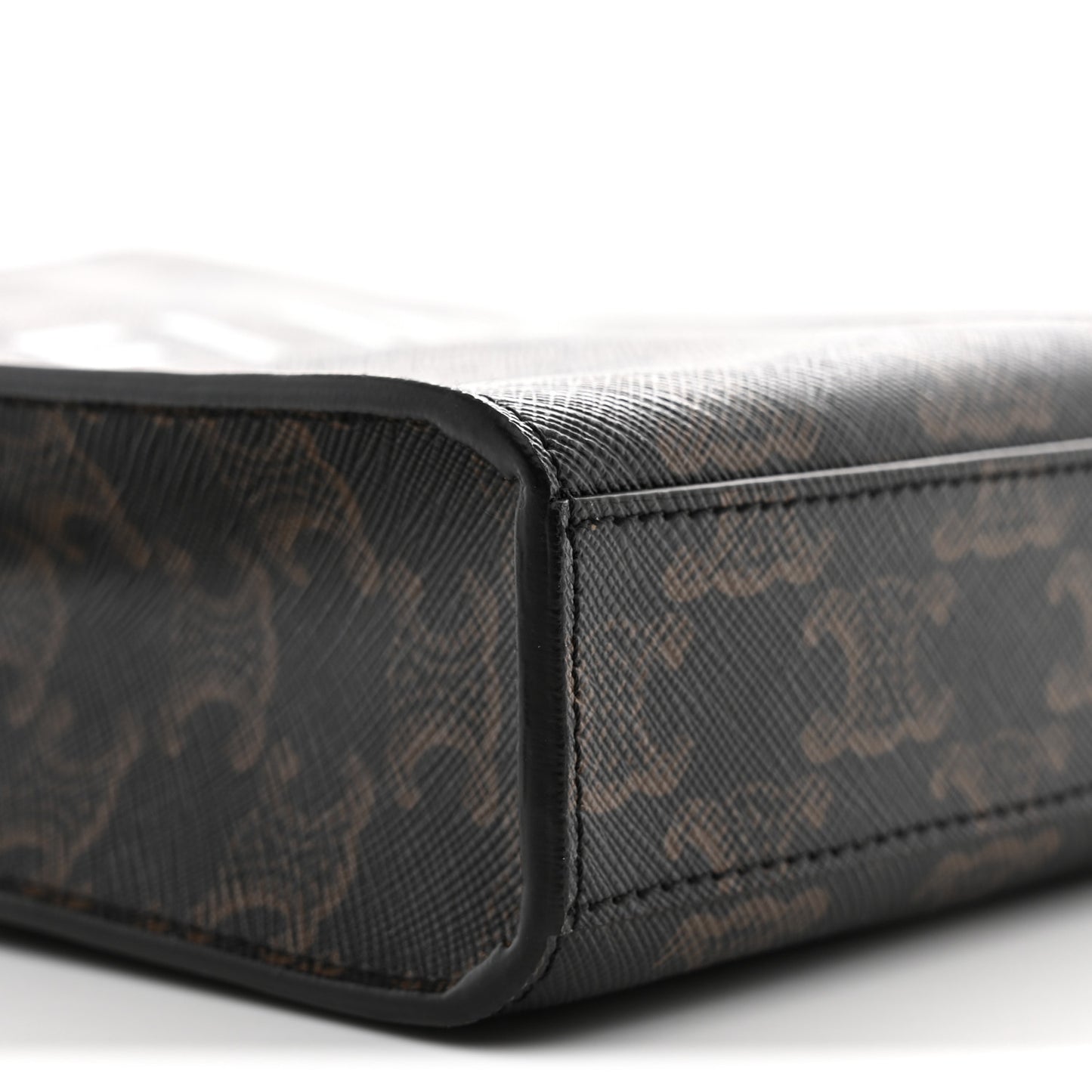 Triomphe Canvas Calfskin Mini Vertical Cabas Tan