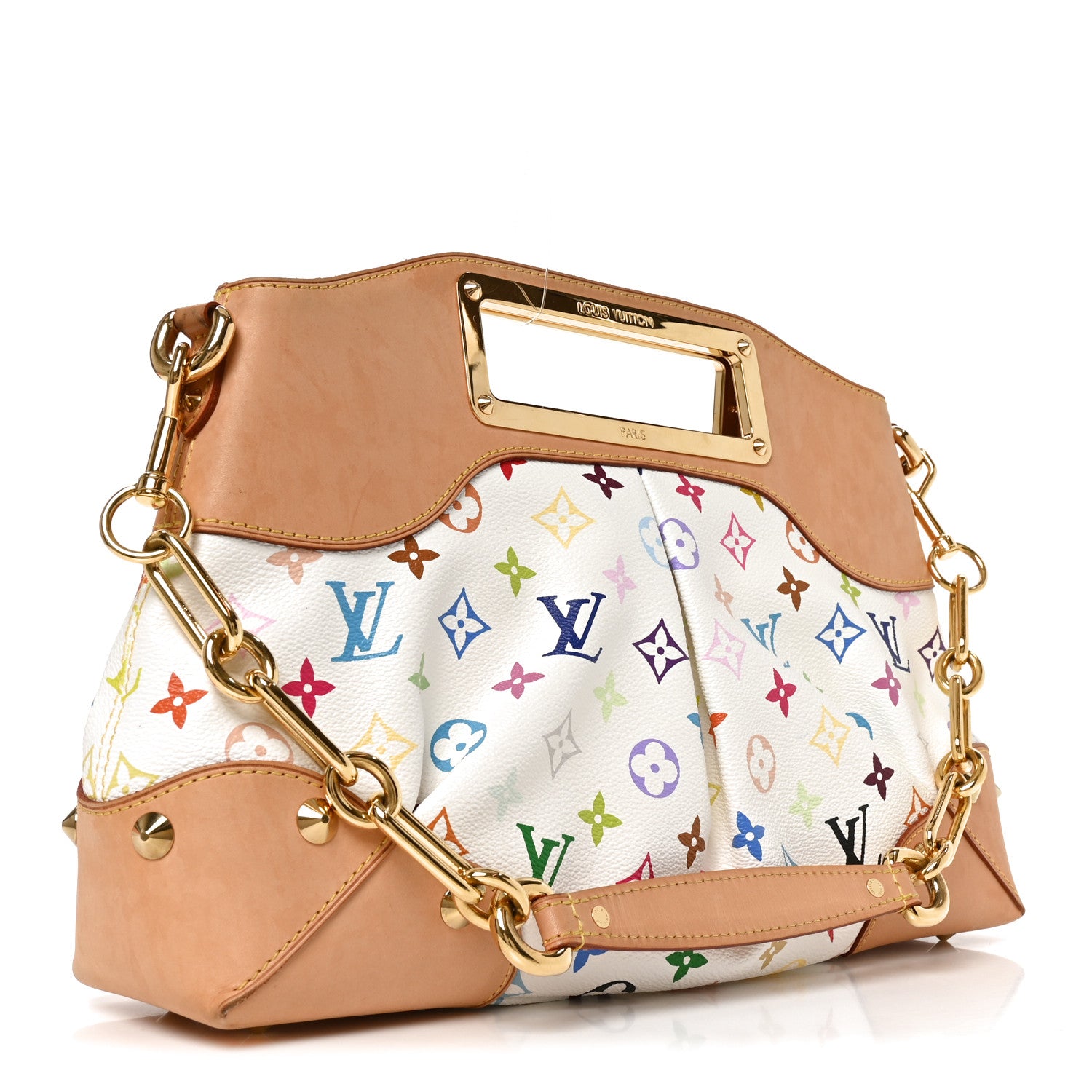 Louis Vuitton Monogram Multicolor Judy MM White 3 of 9